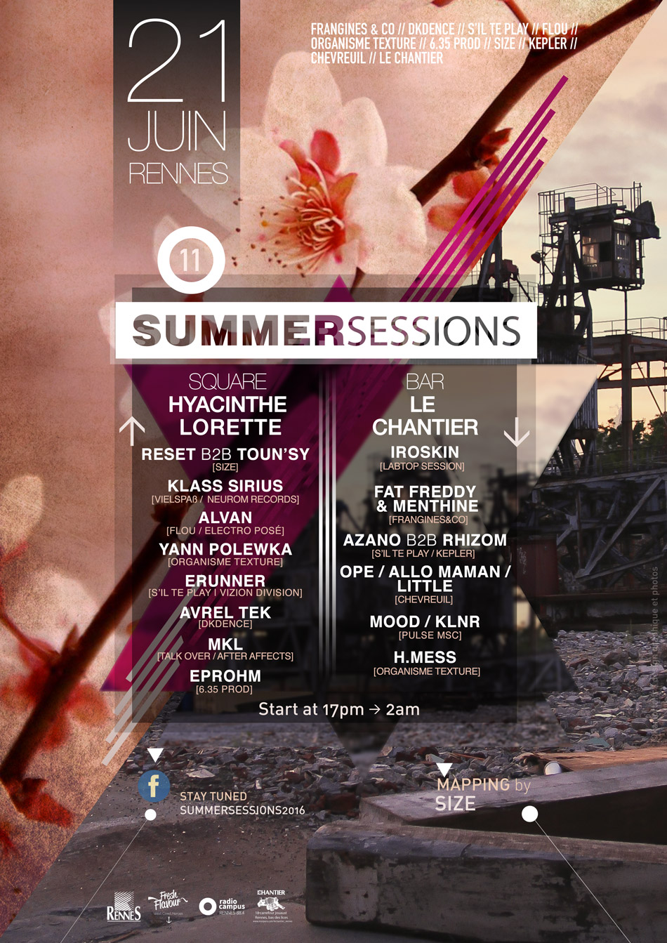 Summer Sessions, Rennes, Soirée, Techno, House, Electro, Fête de La Musique